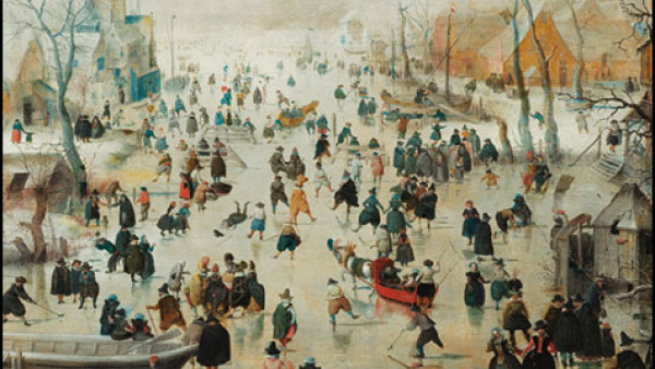 Winter Landscape with Ice Skaters, Hendrick Avercamp, Rijksmuseum