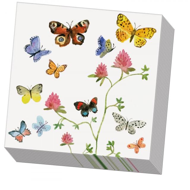 Servetten: Flowers, Butterflies and Birds, Alice Appleton
