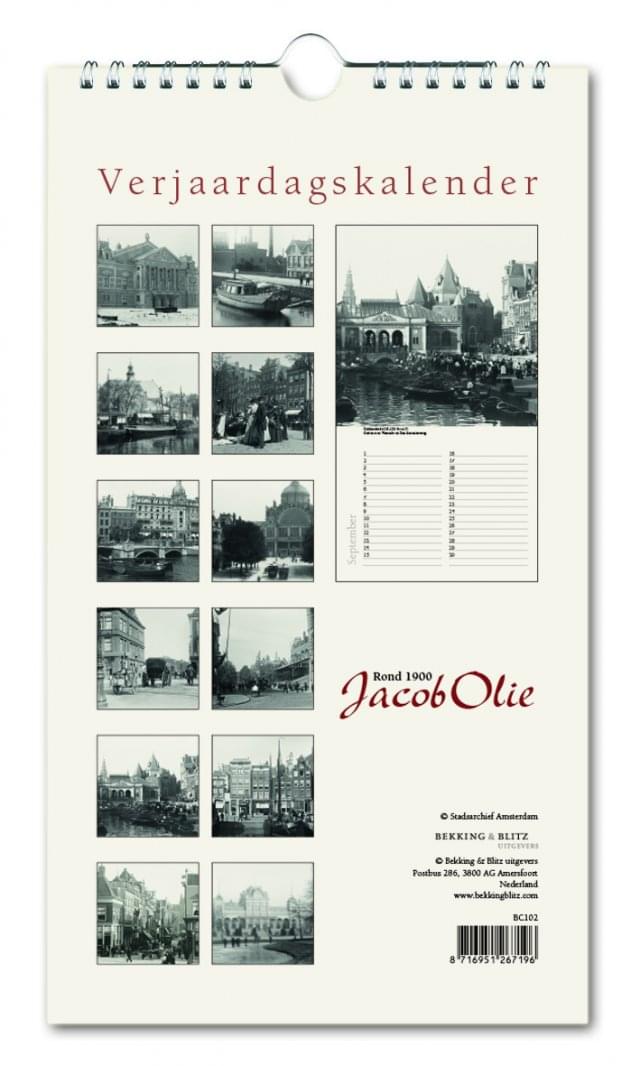 Verjaardagskalender: Jacob Olie, Amsterdam rond 1900, Stadsarchief