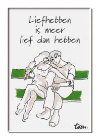 Koelkastmagneet: Liefhebben is meer, Toon Hermans