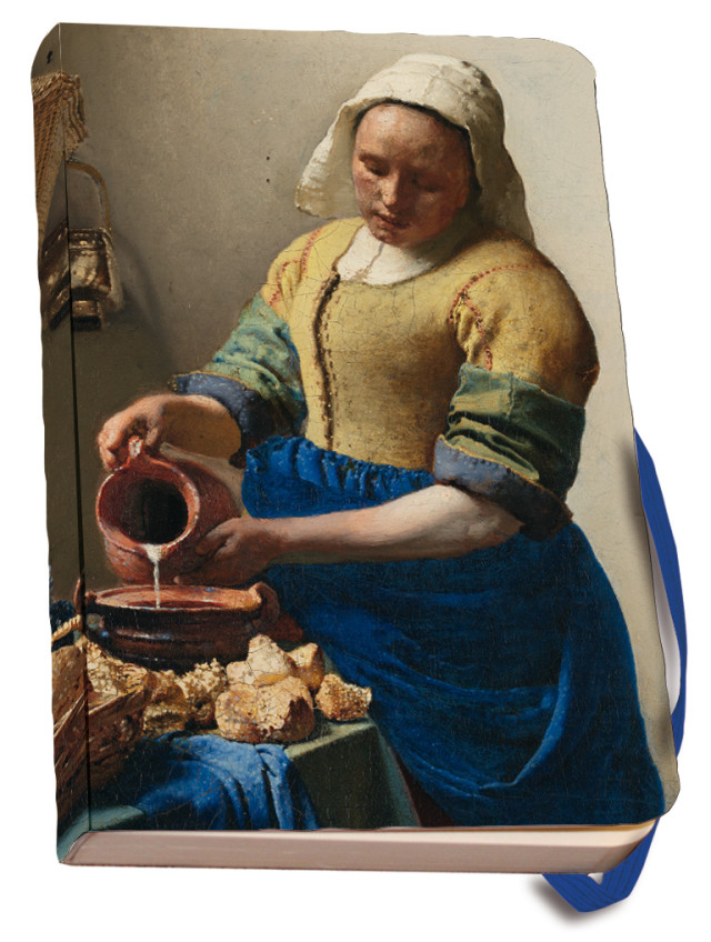 Notitieboek A6, zachte kaft: Het melkmeisje/The Milkmaid, Johannes Vermeer, Coll. Rijksmuseum A'dam