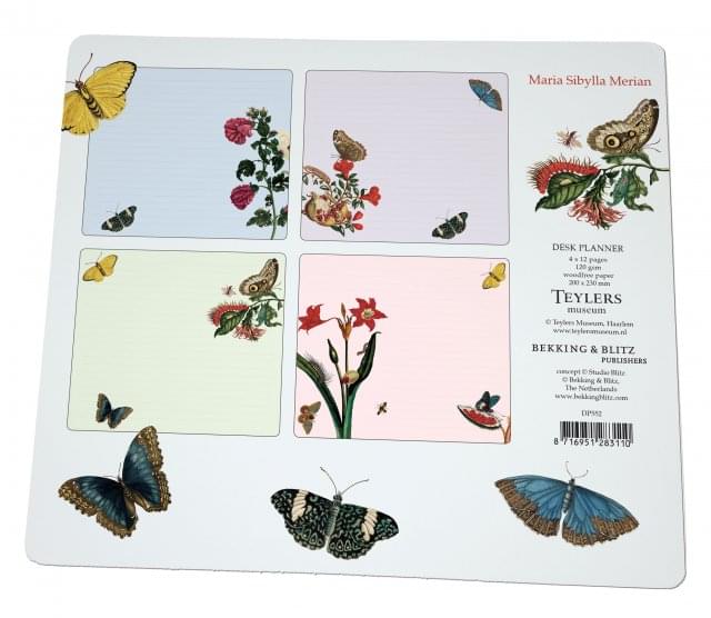 Deskplanner: Insecten, Maria Sibylla Merian, Teylers