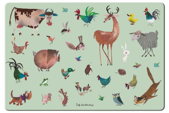 Placemat: Dieren, Fiep Westendorp