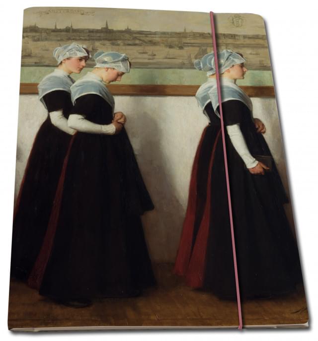 Portfoliomap A4: Amsterdamse weesmeisjes, Nicolaas van der Waay, Amsterdam Museum