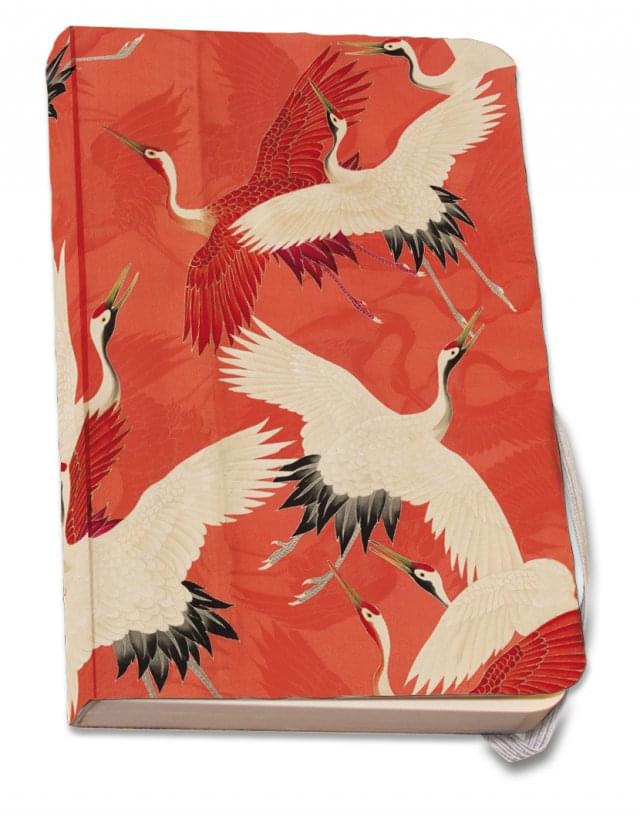 Notitieboek A5, zachte kaft: Woman haori with Red and White Cranes, Collection Rijksmuseum Amsterdam