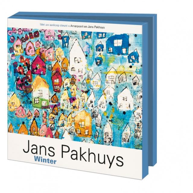 Kaartenmapje met env, vierkant: Winter, Jans Pakhuys