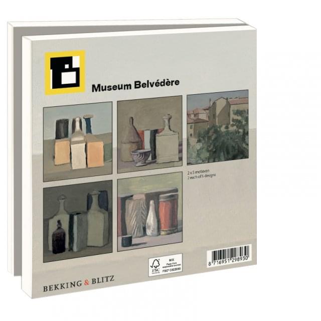 Kaartenmapje met env, vierkant: Giorgio Morandi, Museum Belvedere