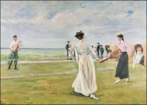 Tennisspelers aan zee, Max Liebermann, Kunstmuseum Den Haag