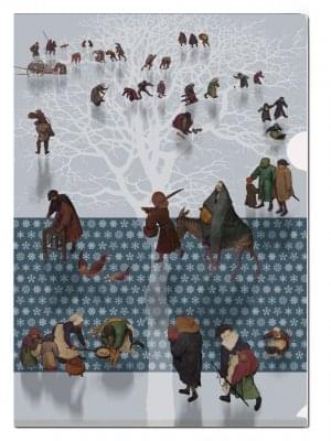 L-mapje A4 formaat: Volkstelling te Bethlehem, Pieter Bruegel, KMSK