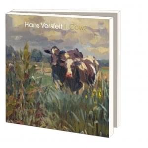 Kaartenmapje met env, vierkant: Cows, Hans Versfelt