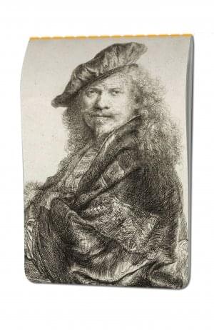 Schetsboek A5: Zelfportret, Rembrandt van Rijn, Museum Het Rembrandthuis