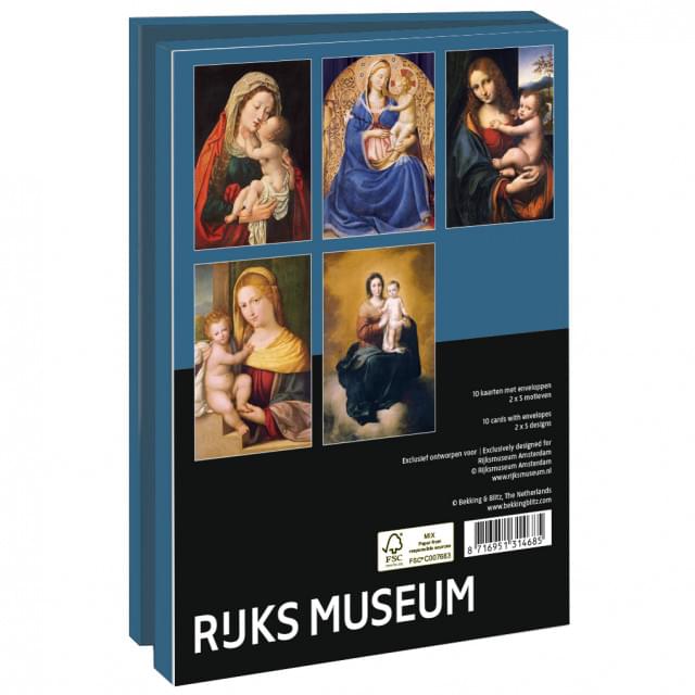 Kaartenmapje met env, groot: The Virgin and Child, Collection Rijksmuseum Amsterdam