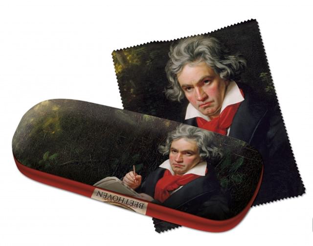 Brillenkoker incl. brillendoekje: Ludwig van Beethoven, Joseph Karl Stieler, Beethoven-Haus Bonn