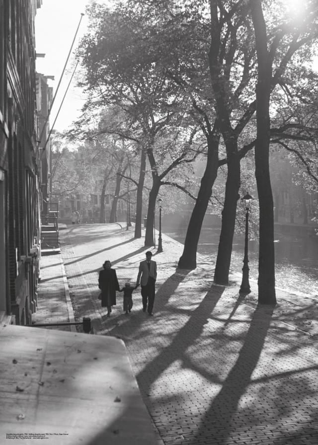 Poster: Kees Scherer, Wandelen langs de gracht