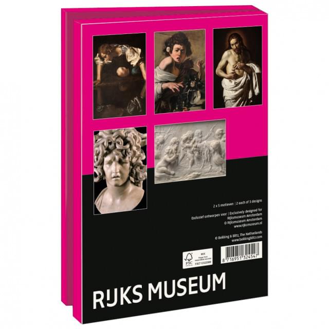 Kaartenmapje met env, groot: Caravaggio-Bernini, Rijksmuseum Amsterdam