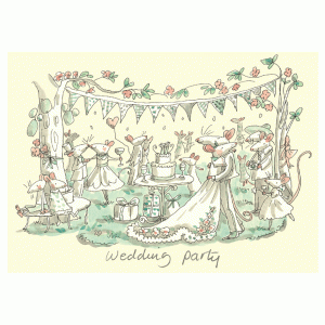 Wedding Party card  by Anita Jeram