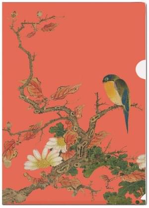 L-mapje A4 formaat: Album of birds and flowers (red), Chester Beatty 