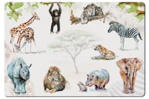 Placemat: Afrikaanse dieren, Michelle Dujardin