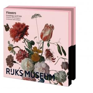 Kaartenmapje met env, vierkant: Flowers, Collection Rijksmuseum Amsterdam