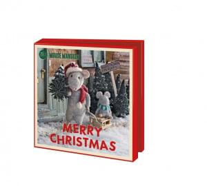 Kaartenmapje met env, vierkant: Merry Christmas, The Mouse Mansion, Schaap & Muis Beheer B.V.
