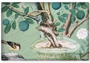 Koelkastmagneet: Chinees papier behang, Kasteel Heeswijk