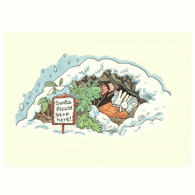 Santa Please Stop Here Card by Anita Jeram