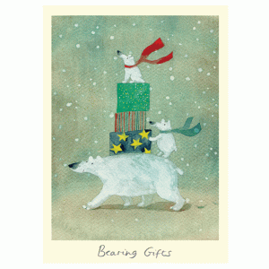 Bearing Gifts Christmas card by Anna Shuttlewood