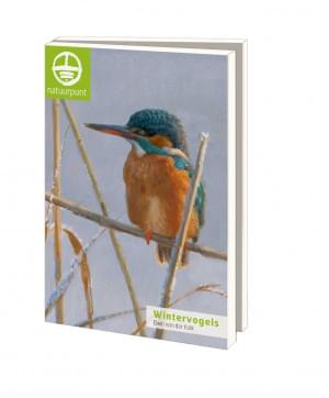 Kaartenmapje met env, groot: Wintervogels 4, Elwin van der Kolk, Natuurpunt