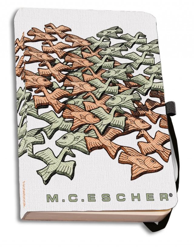Notitieboek A5, stoffen omslag: Intersecting Planes, M.C. Escher
