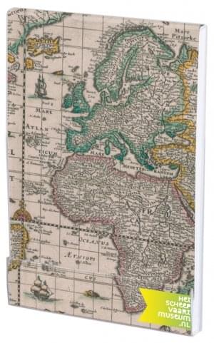 Notitieblokje: Wereldkaart Blaeu, Scheepvaartmuseum