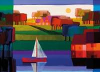 Puzzel (1.000 stukjes): Herfst aan de waterkant, Ton Schulten