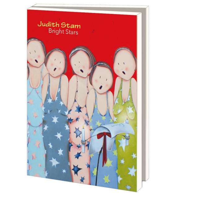 Kaartenmapje met env, groot: Bright Stars, Judith Stam