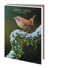 Kaartenmapje met env, klein: Snow birds, Hans Bulder