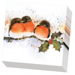 Servetten: Christmas Robins, Rachel McNaughton