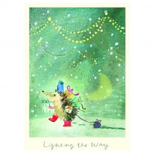 Lighting the Way Christmas card by Anna Shuttlewood