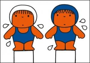 Nijntje - Miffy - Twee zwemmers/L, Dick Bruna