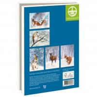 Kaartenmapje met env, groot: Winterdieren, Rachel McNaughton, Natuurpunt