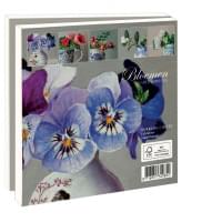 Kaartenmapje met env, vierkant: Bloemen, Ingrid Smuling