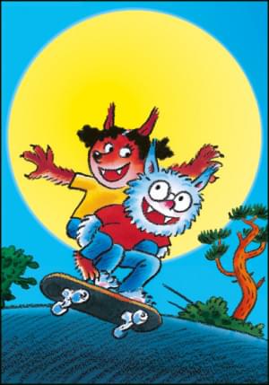 Dolfje Weerwolfje op een skateboard, Hugo van Look