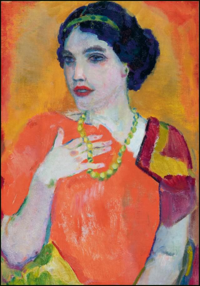 Portret van een dame, Jan Sluijters, Singer Laren