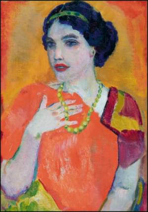 Portret van een dame, Jan Sluijters, Singer Laren