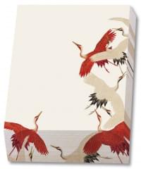 Memo blocnote: Woman haori with Red and White Cranes, Collection Rijksmuseum Amsterdam