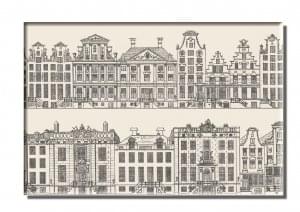 Koelkastmagneet: Canal Houses, Caspar Philips Jacobszoon