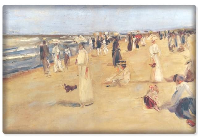 Koelkastmagneet: Strandbild Noordwijk, Max Liebermann