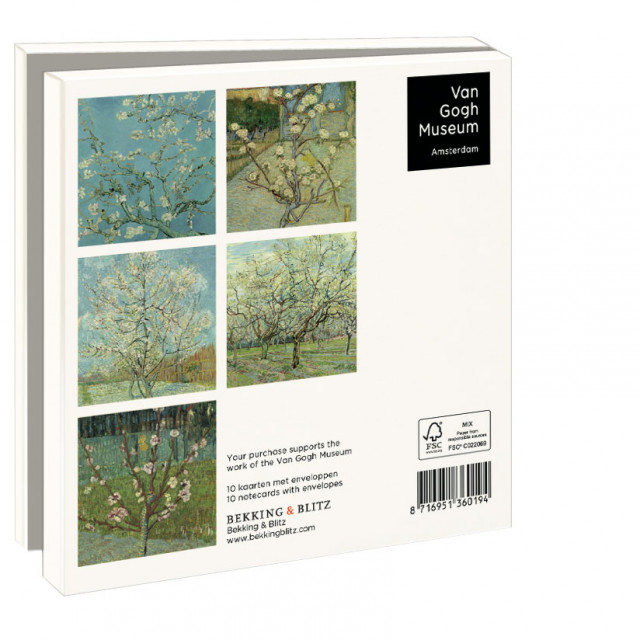 Kaartenmapje met env, vierkant: Blossom, Van Gogh Museum