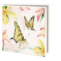Kaartenmapje met env, vierkant: Butterflies & Blossoms, Michelle Dujardin
