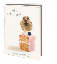 Kaartenmapje met env, klein: Let's celebrate!, Angelique Weijers