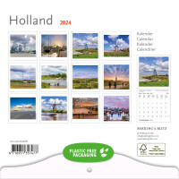 Holland mini maandkalender 2024