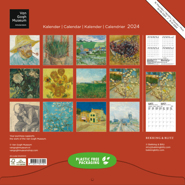 Van Gogh maandkalender 2024