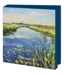 Kaartenmapje met env, vierkant: Water landscapes, Gosse Koopmans